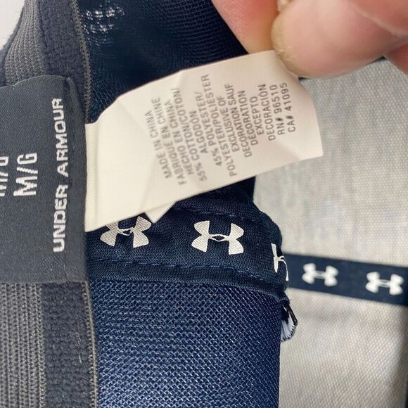 Under Armour Mens Medium/Large Fitted Mesh Baseball hat Logo Golf pre owned - Picture 6 of 13